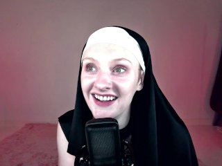 dirty talk, solo female, comedy, nun