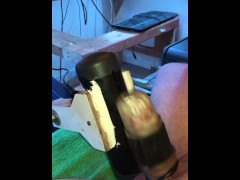 Bound Handy Mastrubation #5 With Cumshot