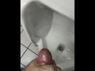 Masturbating in my work and cum