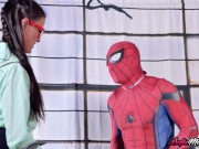 Preview 1 of Naughty MILF Sofie Marie Gives Spiderman An Amazing Blowjoba