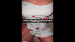 여자 친구는 Snapchat에서 부정 행위를 고백하고 그녀가 좆되는 ​​것을보고 흥분하게됩니다.