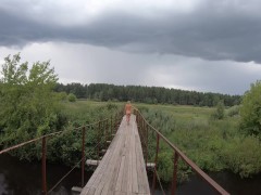 Голая девушка гуляет на мосту - Screenshot 3 of 16 - Nude Girl