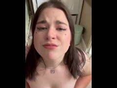 Please cum on my face and tits daddy 16/16