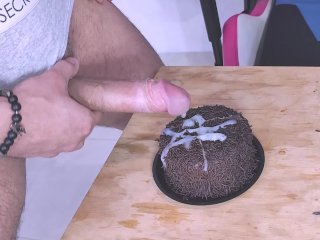 muscular men, guy eats own cum, solo male, fetish
