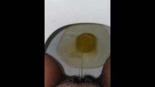 Lezdom peeing