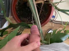 Watering the tree in the office - Screenshot 4 of 16 - Men Peeing