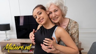 Norma The Hairy Grandmother Is Having A Great Time With Big Tits Teen Sheryl Collins