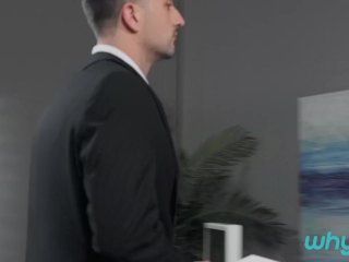 WHYNOTBI - Colleagues Ella Reese & Mason Lear Invite The New Intern Bentley Layne For A Hot Bi 3some screenshot number 1