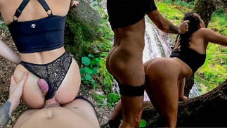 Risky Outdoor Sex With A French Student While On A Public Hike In The Forest
