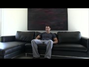 Preview 4 of GayCastings Lucky Casting Agent Watches Muscle Hunk Masturbate EVERYWHERE