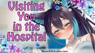 F4M - Alpha Wolf Girl x Human Listener - Visit you in the Hospital - Renka 12 - Juego de roles de audio