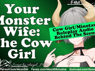 F4A - LETS MAKE MILK - VA makes SFX W_ You! - your Monster Wife_ the Cow Girl - behind the Scenes