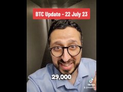 Bitcoin price update 22 July 2023 with stepsister