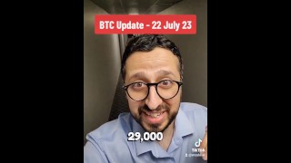 Bitcoin prijs update 22 July 2023 met stiefzus