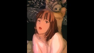 実生活のアニメ😈 モンスターはSnapchatで小柄なティーンをファック