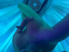 Masturbate and Nipples play in Sunbathing area Studio