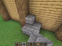 How to make a large cottage house in Minecraft