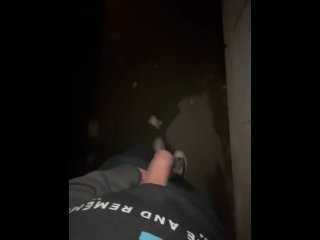 Exhib twink jerks off by highway