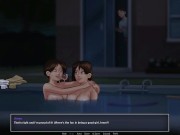 Preview 2 of Summertime saga #81 - Spying on my boss and housewife in the pool