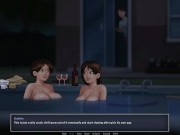 Preview 6 of Summertime saga #81 - Spying on my boss and housewife in the pool