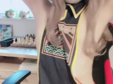 Fetish video in which「Japanese sissy」shows a lot of "armpits and nipples【crossdresser 女装 男の娘】