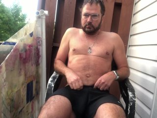 jizz, solo anal orgasm, verified amateurs, hot bearded guy