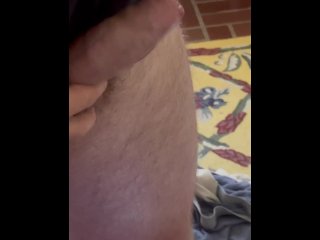 uncircumcised, vertical video, big dick, hairy