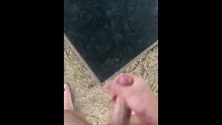 Bodybuilder Shoots HUGE Load of Thick Cum Outside OnlyfansBeefBeast Hyperspermia Musclebear Hairy