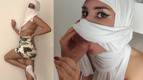 MUÇULMANO PUTA TIRA E CHUPAR EM BRANCO HIJAB