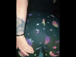 solo female, fetish, leggings, big natural ass