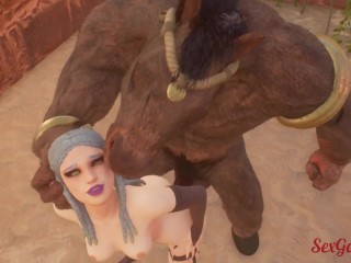 他在寺庙里操了一个性感的精灵女孩 |马人操一个性感的年轻女士