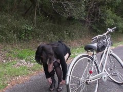 Mature Japanese outdoor bottomless bicycle riding and sex - Screenshot 8 of 16 - Japan