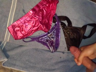 Friend Wanted me to Spray her Stripper Panties with my Cum