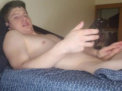 Jerking off before bed - Screenshot 2 of 16 - Stroking
