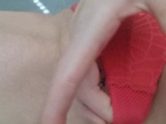 Milf playing with pussy
