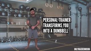 Entrenador personal te transforma en una mancuerna