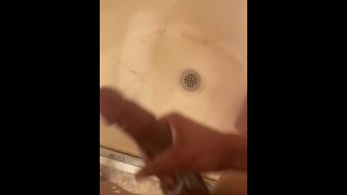 POV Masturbating my redbone in the shower