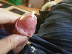 Self Dick Slapping & Frenulum Teasing Makes Me Spurt