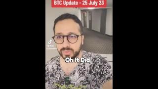 Bitcoin prijs update 25 July 2023 met stiefzus