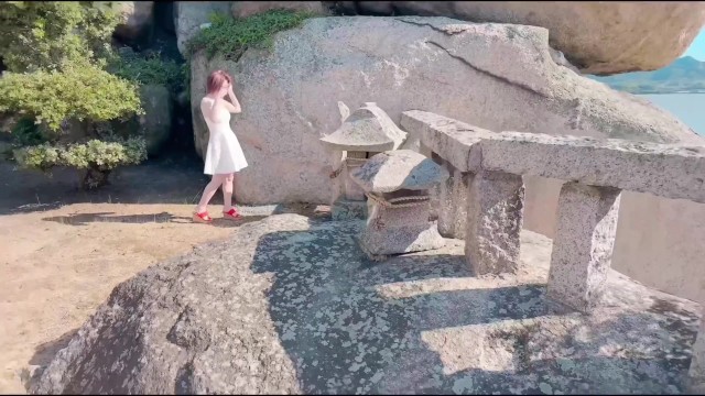 【4K高画質】Fカップ変態熟女が数人の男性にバレて見られながら野外露出オナニー＆放尿🤗💖指入れたままの大量潮吹き後はノーブラ・ノーパン帰宅🥰日本人/人妻/巨乳/パイパン/無修正/変態/中出し