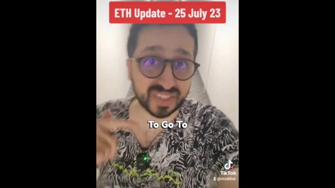 Ethereum price update 25 July 2023 with stepsister