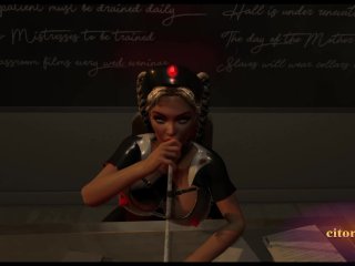 Citor3 3D VR Game Blonde Latex Nurse SucksCum Through_Urethra Probe