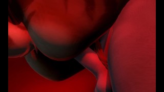 Gay M M Closeup Uncut Hung Animation With Red Lights