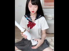 绝美JK男娘炮机开箱 小穴自慰插射 - Screenshot 5 of 16 - Mtf