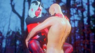 在森林里被一个巨大的胸部魅魔附身！ [巨乳]