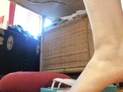 Preview 6 of Tasty feet under the desk to be smelled and adored