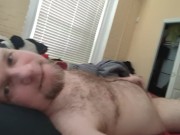 Preview 5 of Hairy White Bear Cub Jerks Off Until He Cums (Gay in the 757)