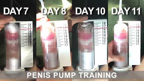 【100日後にチンコ大きくなる僕 Day7~11】I will have a bigger cock in 100 days. Penis pump training. 【SEASON 1】