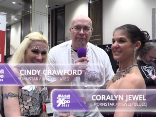 AVN / Rapport AEE Avec Coralyn Jewl et Cindy Crawford.