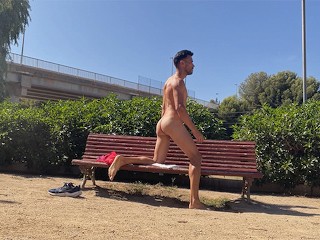 Getting Fully Naked on the Park Bench at Broad Daylight